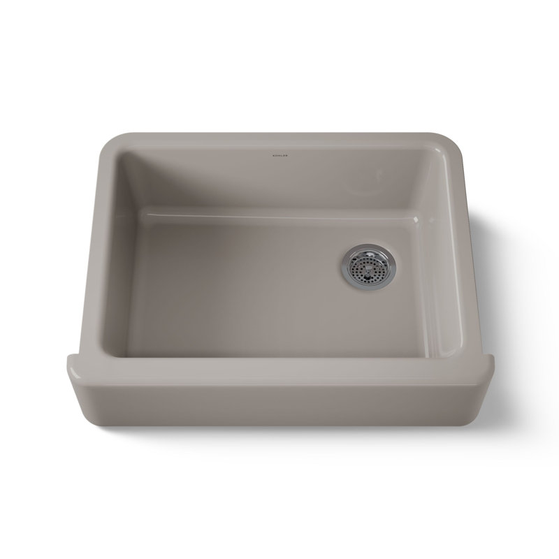 Whitehaven 29.69" L x 21.69" W Farmhouse Single Bowl Kitchen Sink, Truffle