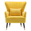 Devon Velvet Wingback Chair-1685473529