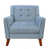 Blue,Walnut Fabric sélectionné