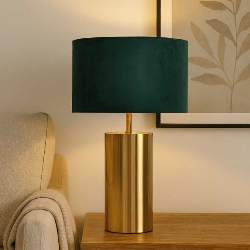 Ziva Large Touch Table Lamp, Green