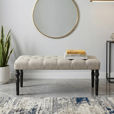 Brookwood Polyester Blend Upholstered Bench