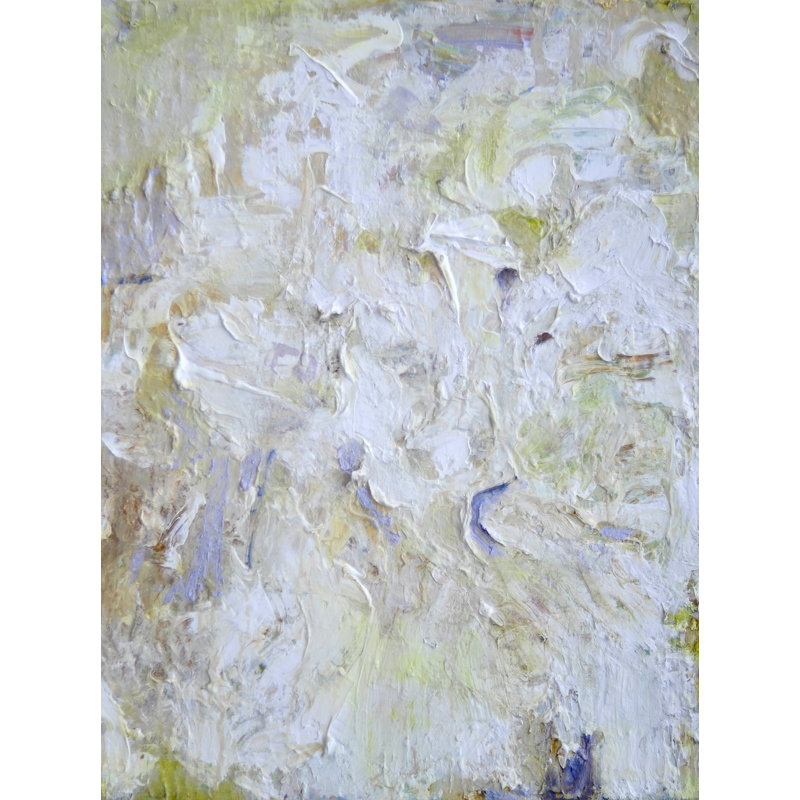 323 White Explosion par Anne B. Schwartz - peinture encadrée, H 21,25 po x l 17,25 po