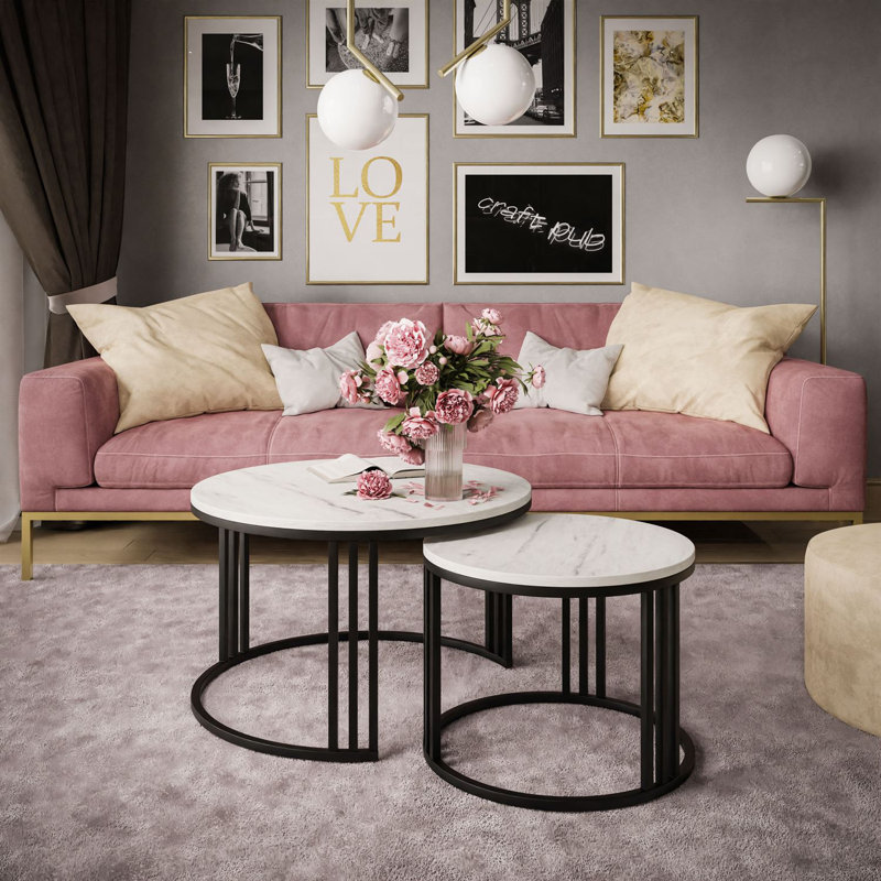 Bittar Frame Coffee Table, Black