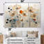 Minimalisme beige et pêche bleuets - ensemble de décorations murales bleuets-107753863-107753860