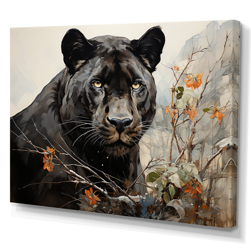 «Black Panthers Harmony» sur impression sur toile, Toile tendue, H 34 po x l 44 po x P 1,5 po