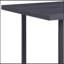 Table de salle à manger en chêne gris et noir avec base traîneau