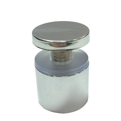 Vis de publicité en acier inoxydable chrome poli Fixturedisplays® 4PK 25 po x 25 mm, quincaillerie pour verre 16753-B25X25