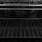 ZLINE Autograph 30 in. True Convection Double Wall Oven in Black Steel with Gold Helix Handles