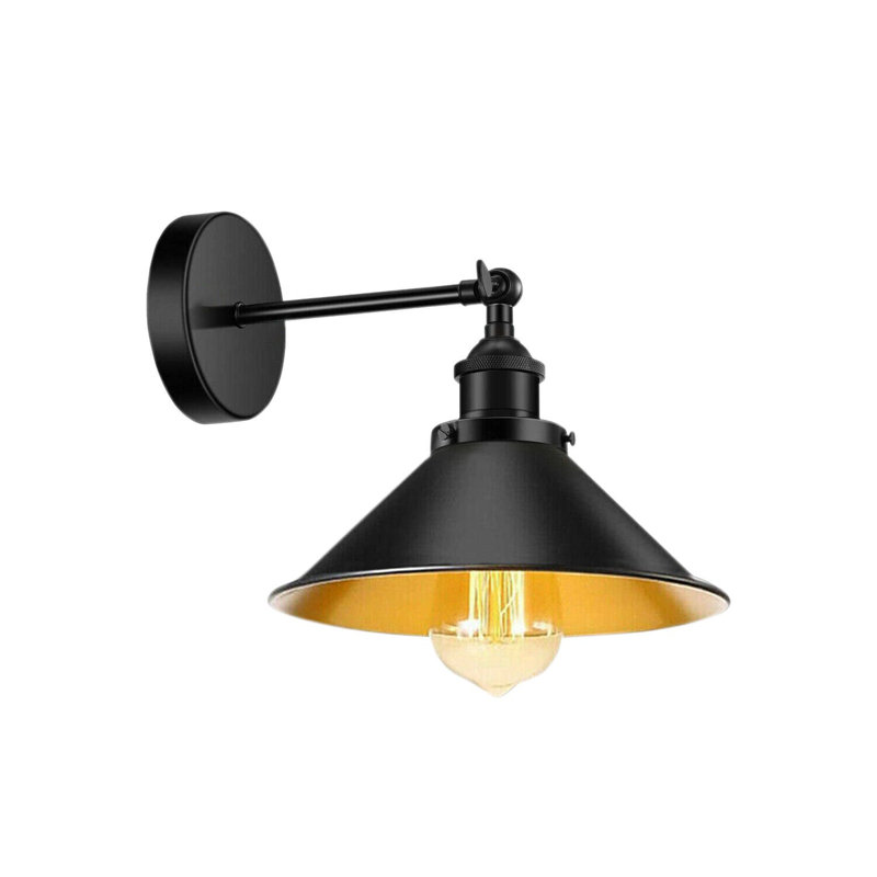 Ameika Armed Sconce, Black