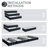 Shawntal 3-Tier Detachable Galvanized Steel Raised Garden Bed Kit, 3ft x 4.3ft x 2ft, 3 Combining Planter Boxes, Modular Assembly, Open Bottom for Backyard, Garden, Patio-350238280