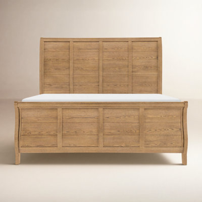 Country Living Sleigh Oak Bed