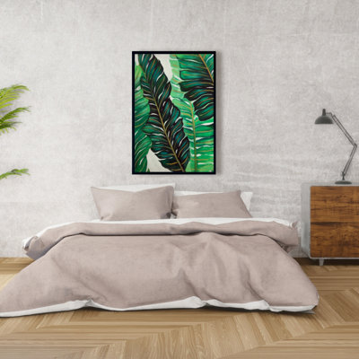"Plusieurs feuilles de plantes exotiques" sur toile