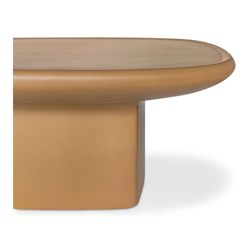 Manon Outdoor Free Form Coffee Table, Yellow
