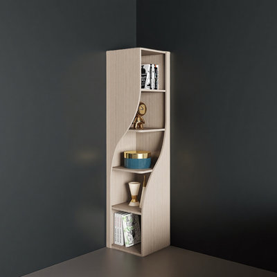 Modern style corner bookcase