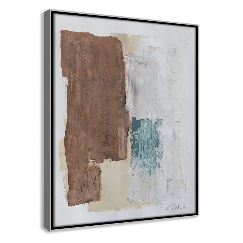 Together We Work " Together We Work I " by Filippo Ioco, 15.5'' H x 12.5'' W x 2'' D, Silver Framed