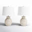 Lampe de table simple en céramique 23 po Askari