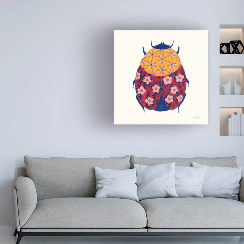 Art mural sur toile «Scarabée III», H 35 po x l 35 po
