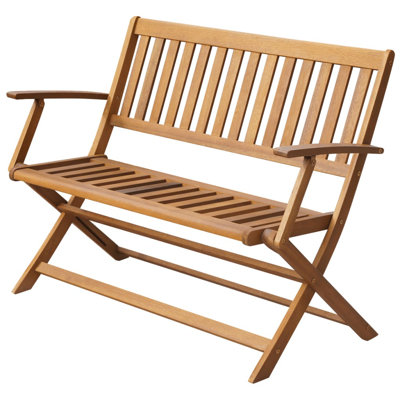 Stamant Wooden Garden Bench by Highland Dunes