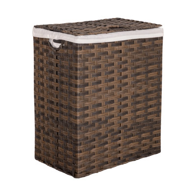 Handwoven Rectangle Laundry Hamper
