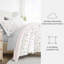 Ensemble de literie réversible 8 pièces - Housse de couette à motif, insert d'édredon et ensemble de draps unis-99311790-99311798