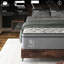 Matelas en mousse viscoélastique imprégnée de gel pour grand lit de 10 pouces, - États-Unis, relief, faible transfert de mouvement, eau, fonctionne avec une base réglable, gris et blanc, s'adapte aux ressorts