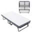 Lit pliant avec matelas, lit pliable sport avec housse de rangement, lit Srollaway pour adultes avec matelas en mousse à mémoire de forme et structure en métal, lit d'invité de taille Scot sur roulettes, 75 x 38 po