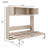 Queen Size Murphy Bed With Storage Cabinets, Beige