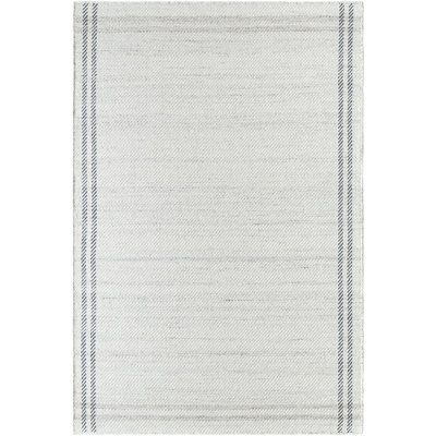 Tapis gris en laine Lavande