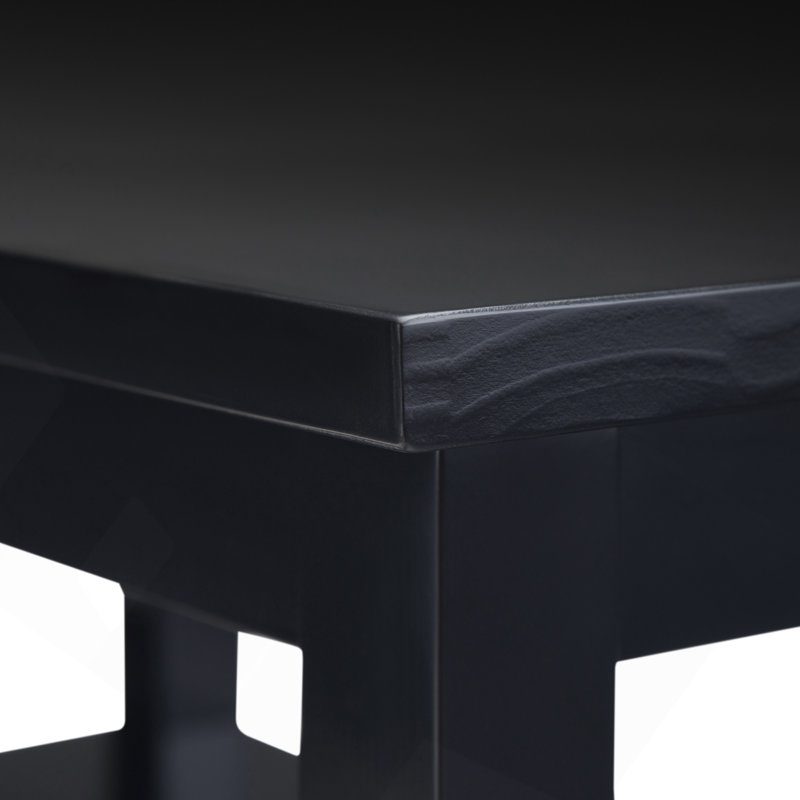 Table d'appoint transitionnelle en bois Warm Shaker, Noir