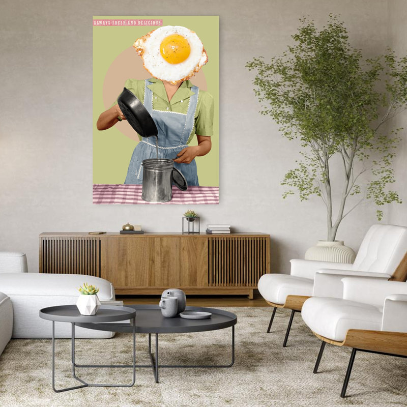 Art mural rétro surré, H 48 po x l 32 po