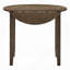 Table de salle à manger ronde en noyer avec abattants 1 pièce