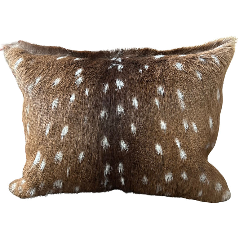Chital Deer Pillow Cover, Brown, 16X12 In