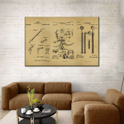 Outils dentaires, impression sur toile
