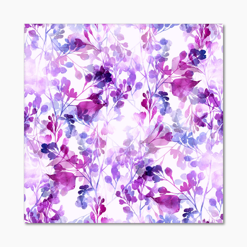 Branches de membres lilas - Impression sur toile, H 30 po x l 30 po, Toile tendue