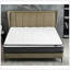 Matelas hybride pour grand lit de 10 pouces dans une boîte, coussin de lit à plateau-coussin avec design respirant et hypoallergénique, ferme moyen pour un soutien lombaire