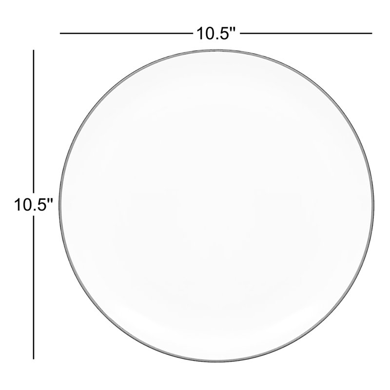 Assiettes plates Noritake Colorwave, 10 1/2 po, Chocolat