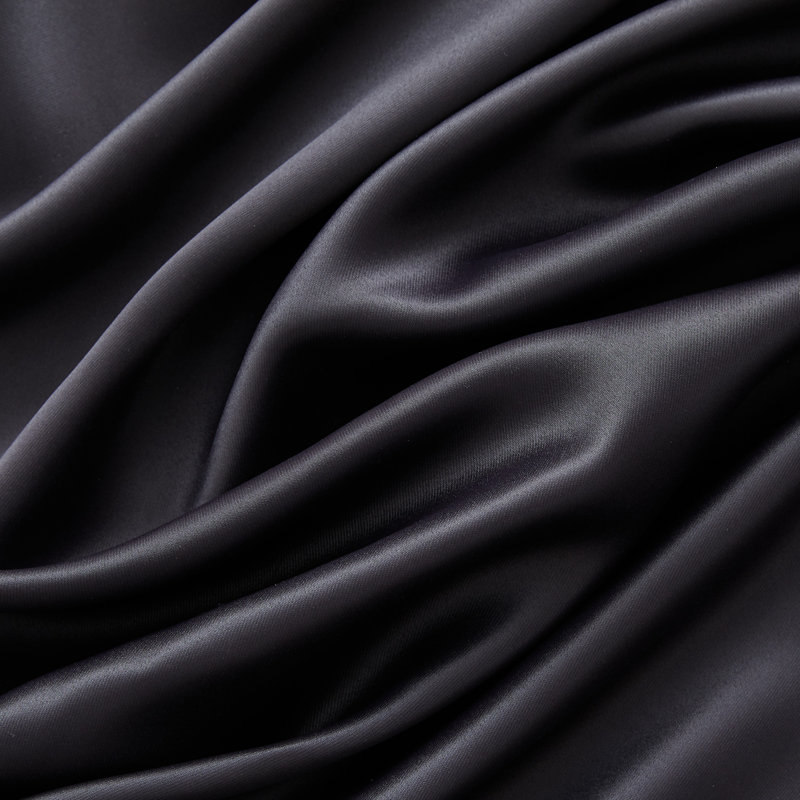 Gerlach Polyester Blackout Thermal Grommet Curtain Pair, 52" W x 63" L, Black