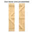 Portes de grange en bois massif 84 po avec quincaillerie d'installation Beatriz-98425763-98425768