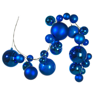 Vickerman 6' Blue Ball Branch Garland