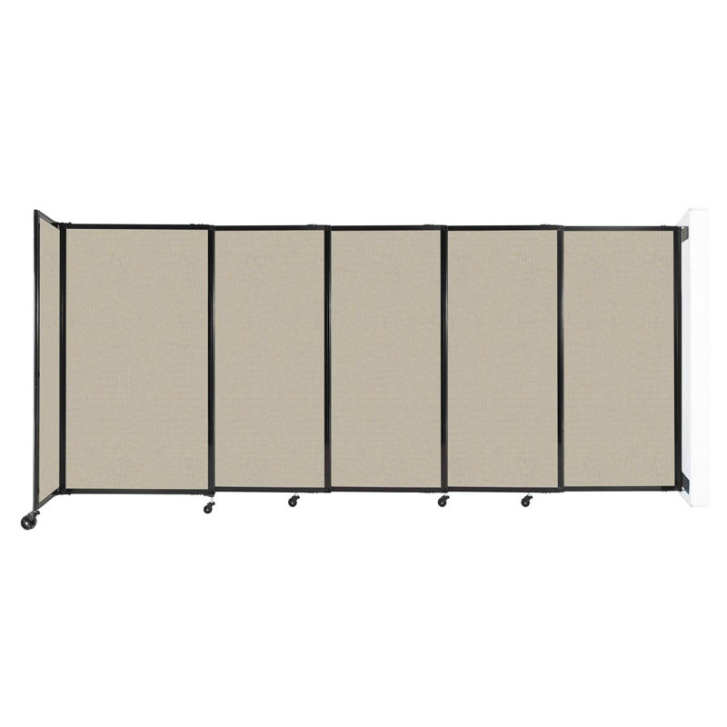 Cloison coulissante 5 pi, H 60 po x l 135 po x P 33 po, Sable