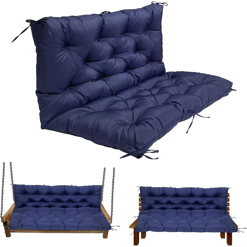 Swing Replacement Cushions For Outdoor: 2-3 Seater Bench Waterpr...