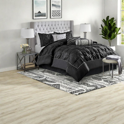 Elegant 7-piece Cal King Bedding Sets, Polyester Tufted Design For Home