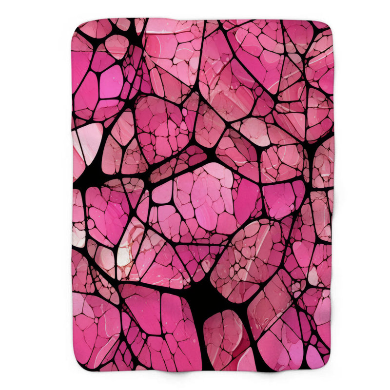 Pink Splinters - 1 Piece Premium Blanket, Twin