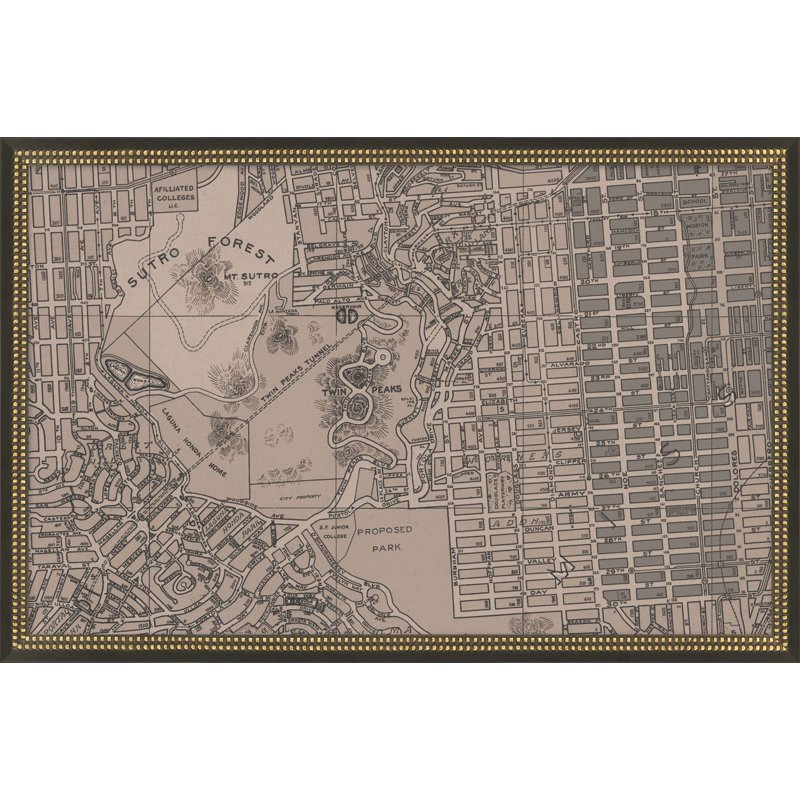 San Francisco, grille rétro carte H