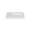 Lavabo de salle de bain mural rectangulaire en résine blanc mat 39,4 po x 19,6 po Badeloft WT-04-B-M-35943799