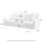 70" Velvet Square Arm Sofa-1384209573-1398485828