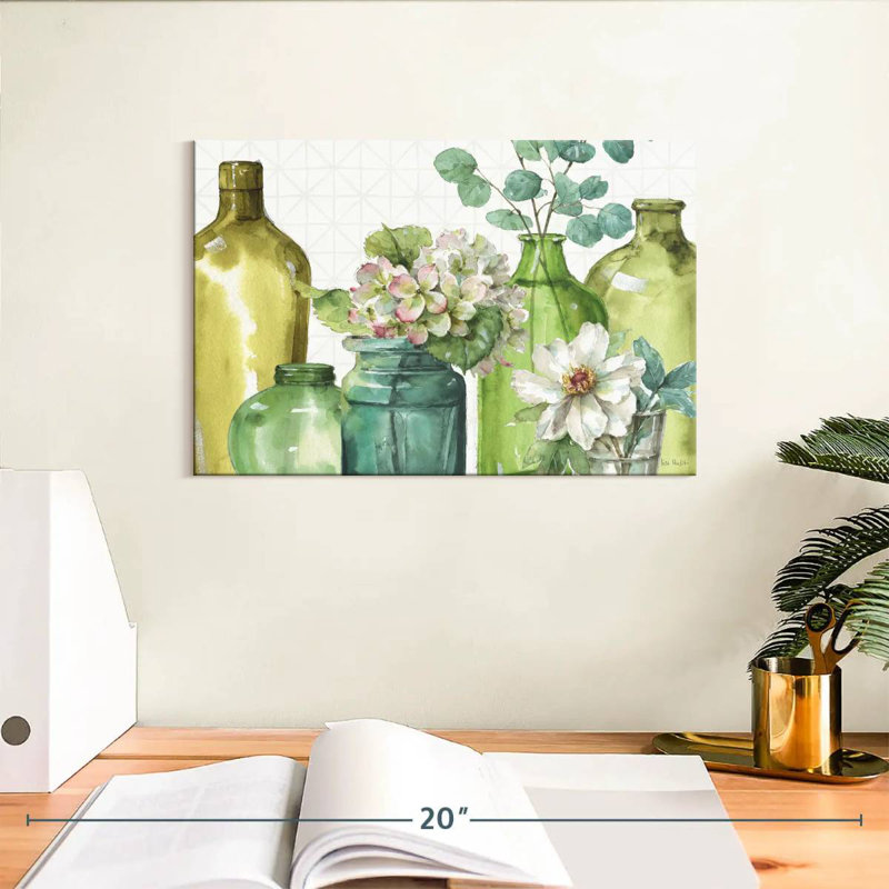 Mélanges décoratifs verts I, H 8 po x l 12 po