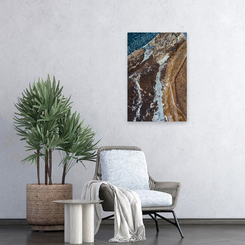 Islande vue du dessus II, H 24 po x l 16 po