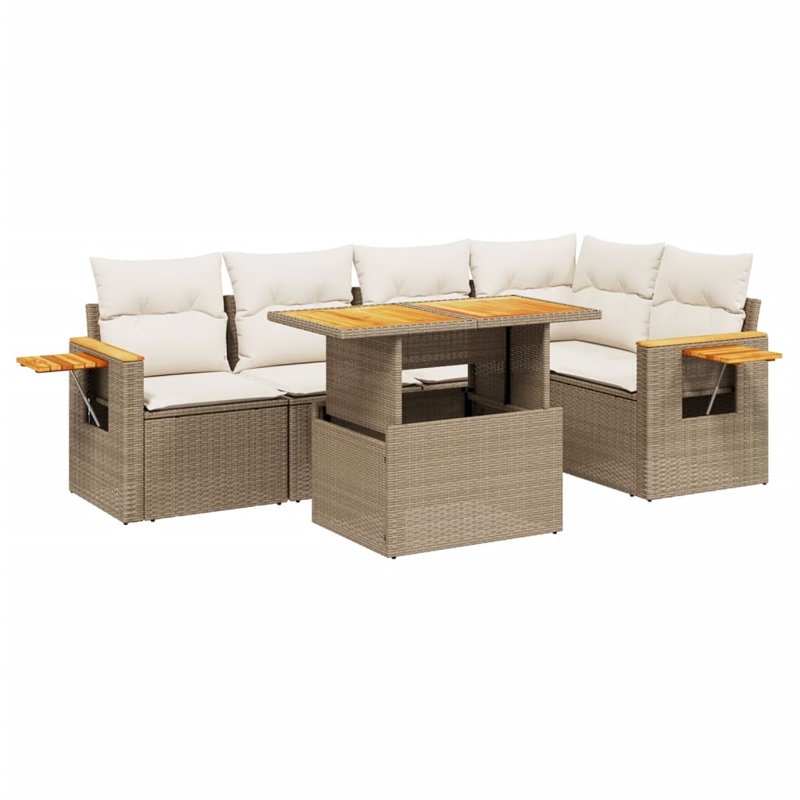 Ensemble de canapé de jardin Vidaxl beige