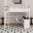 Queen Size Loft Bed With Desk,Shelf And USB